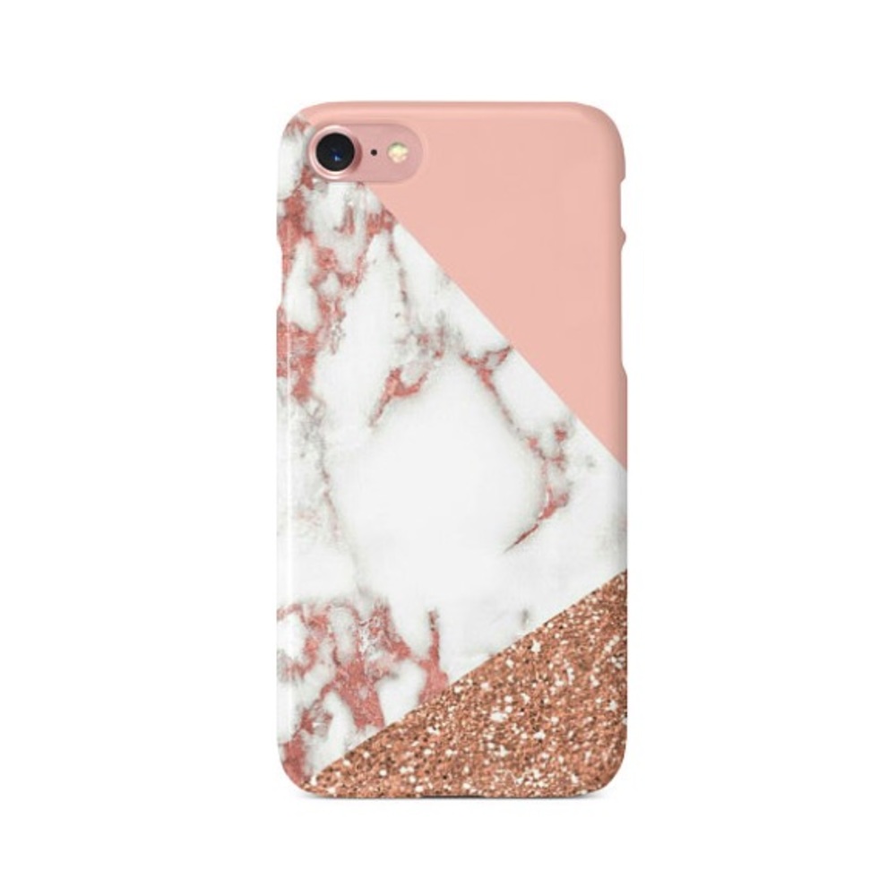 Beautiful Rose Gold Marble case for iPhone!